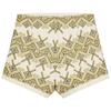 Zaprha 2025 Summer New Holiday Style Lens Patchwork Embroidery Decoration High Waist Casual Shorts 5770224