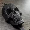 Stabiler PLA Totenkopf Hänger Wandhaken, 3D Gedruckter Gotischer Dekorativer Klebe Schlüssel Einzigartiger Badezimmer Handtuchhakenhalter, Montierter Aufbewahrungsorganisator für