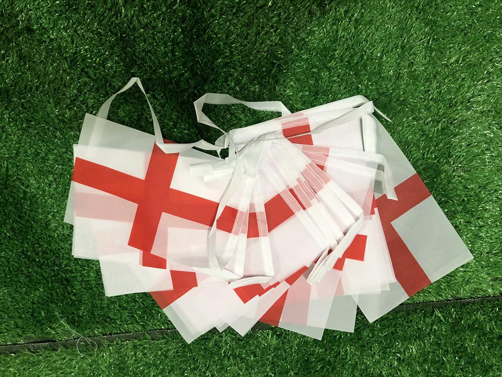 (SKY FLAG)14x21cm England bunting flags 20pcs/package polyester Pennant England String Banner Buntings Festival Party Holiday
