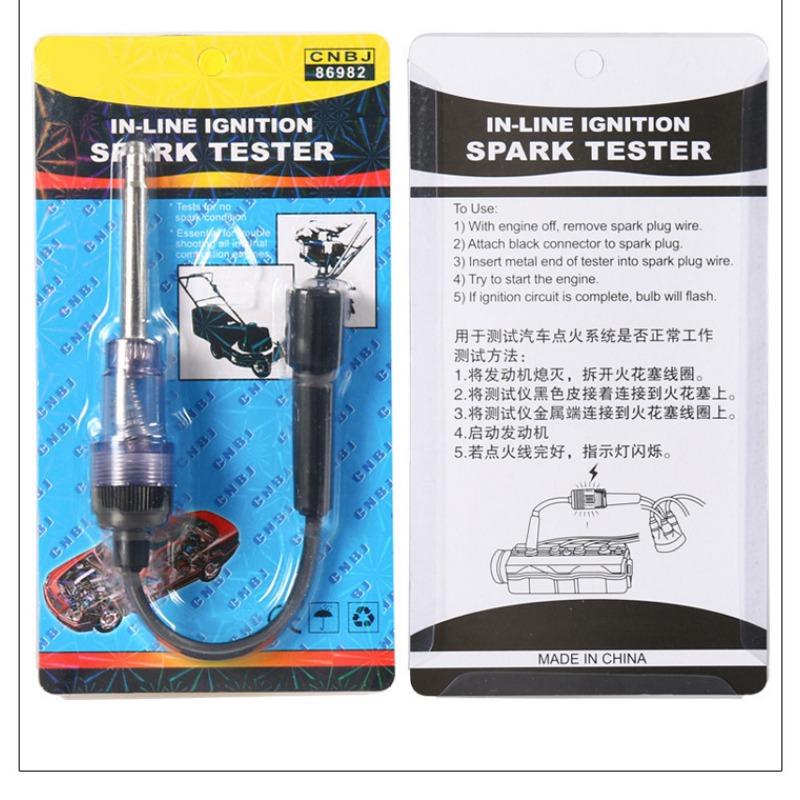 

4 шт. тестер зажигания видимый тестер искры зажигания тестер зажигания двигателя якорь диагностический детектор для автомобильного внутреннего/внешнего двигателя 4Pcs серебряный/чёрный