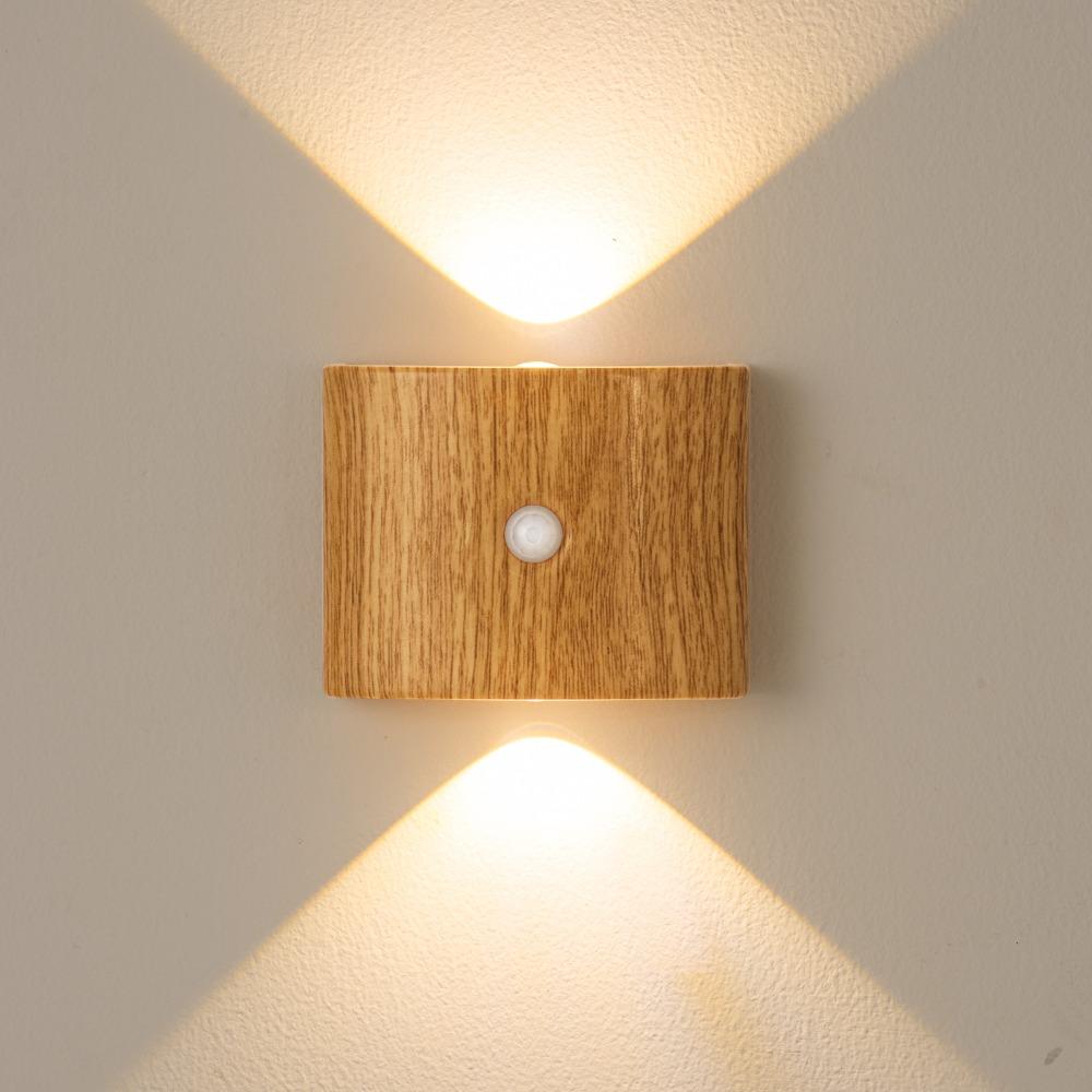 Magnetic Installation LED Induction Wall Lamp PIR Sensor Wall Sconce Bedroom Night Light
