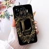 For Tecno Spark 20 Pro Plus Case Silicone Luxury Crown A-Z Letters 2D Flat Pattern Soft Cover Tecno Spark 20 Pro+ KJ7 Phone Case