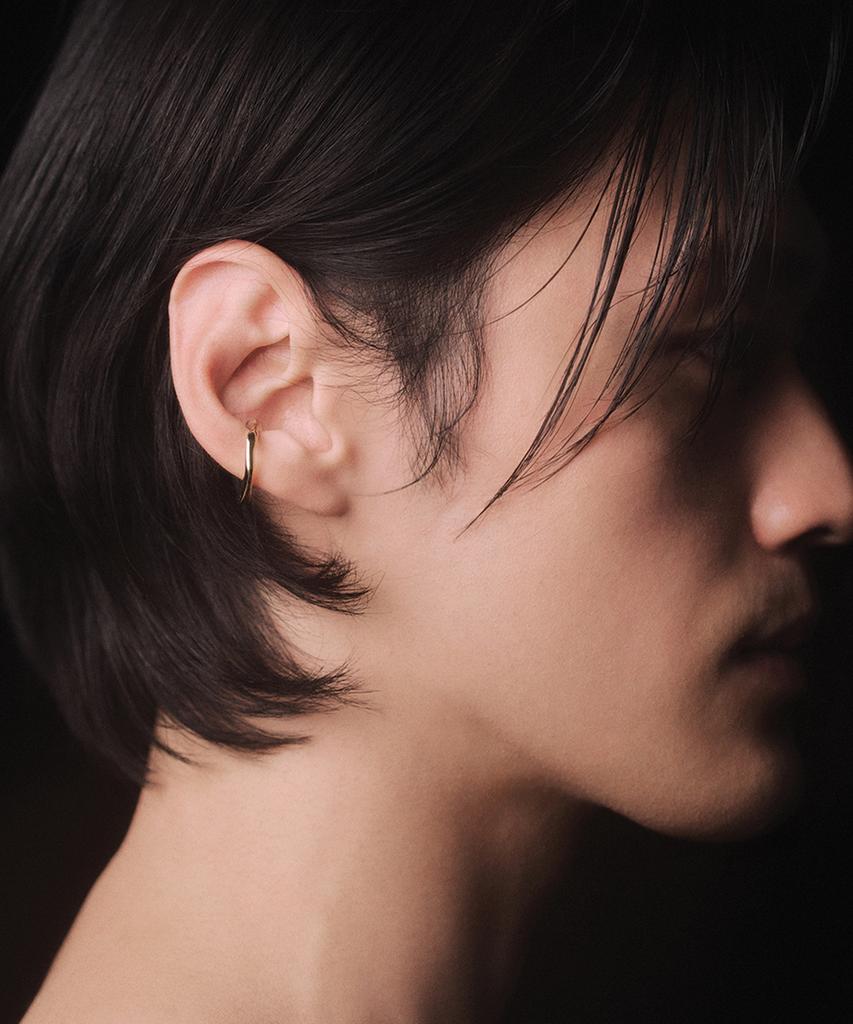 Hustad 236 Flower Stem Earcuff _ 925 Silver Earcuff