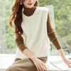 Red Round Neck Vest New Spring Dress Korean Retro Twist Knitted Vest Top for For Women