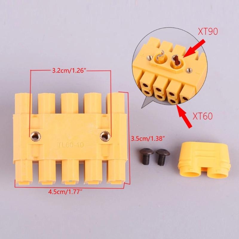 TL60-10 Efficient Power Distribution Module Power Hub with Screws Set for UAVs Supports 200A Current Resistance