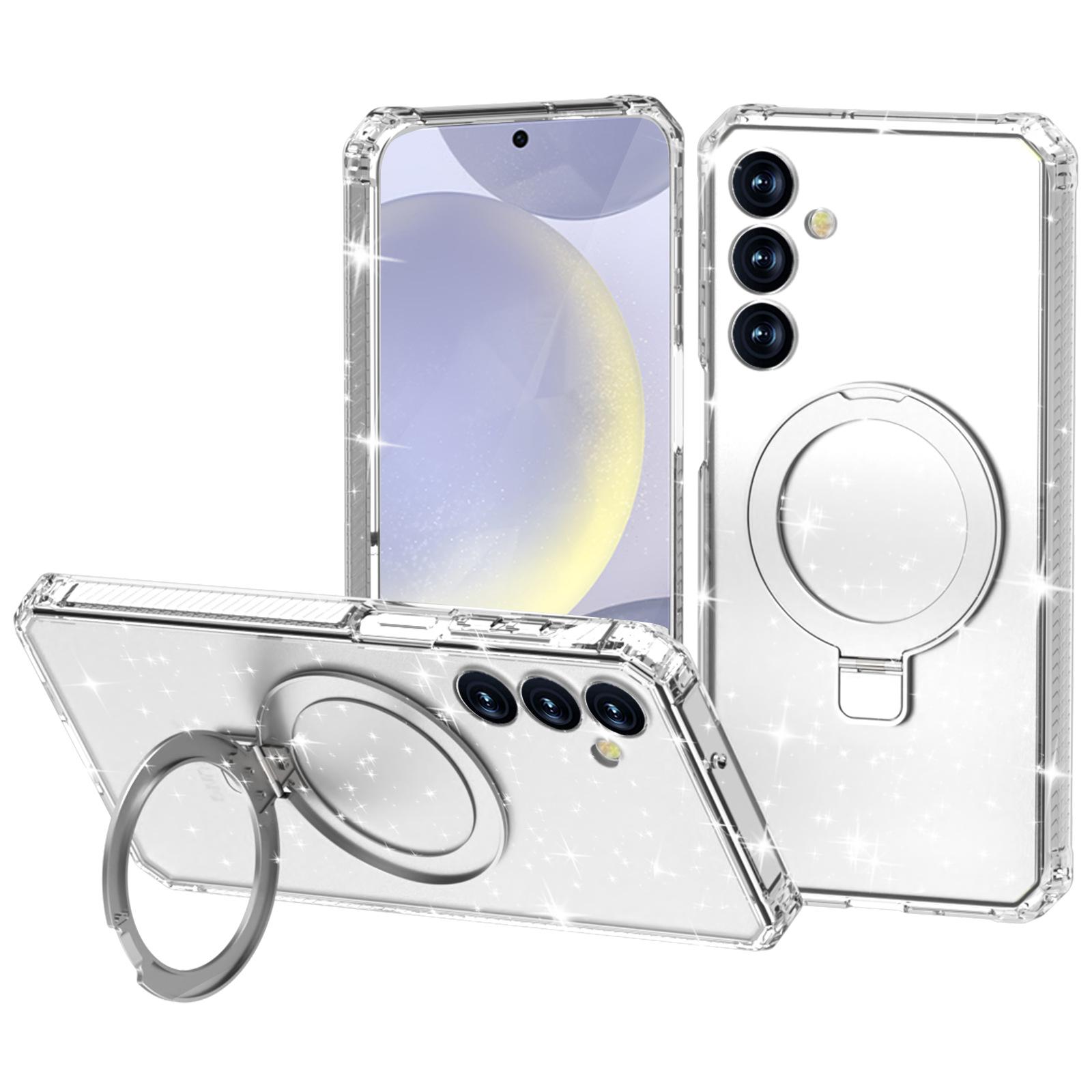 

Чехол для Samsung Galaxy A16 5G/4G, совместимый с MagSafe, с подставкой, TPU+PC, противоударный чехол для телефона Transparent