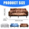 European Styles Velvet Sofa Furniture With Removable Cushion And Metal Frame for 1/6 Doll House Scene Display Accessories