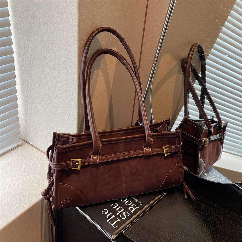 

Сумки Модные Сумки Женские 2025 Осень и Зима Новые Трендовые Универсальные Сумки через Плечо Ретро Замшевые Сумки под Мышку