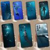 Ocean Whale Shark Swimming For OPPO A79 A58 A78 A98 A53S A57S A54S A74 A94 A17 A77 A5 A9 A96 A76 A16 A52 A72 A15 Case