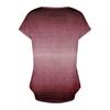 Letnie topy dla kobiet Wzór dla kobiet Dekolt w kształcie litery V z krótkim rękawem Wygodne topy damskie T-shirty oversize