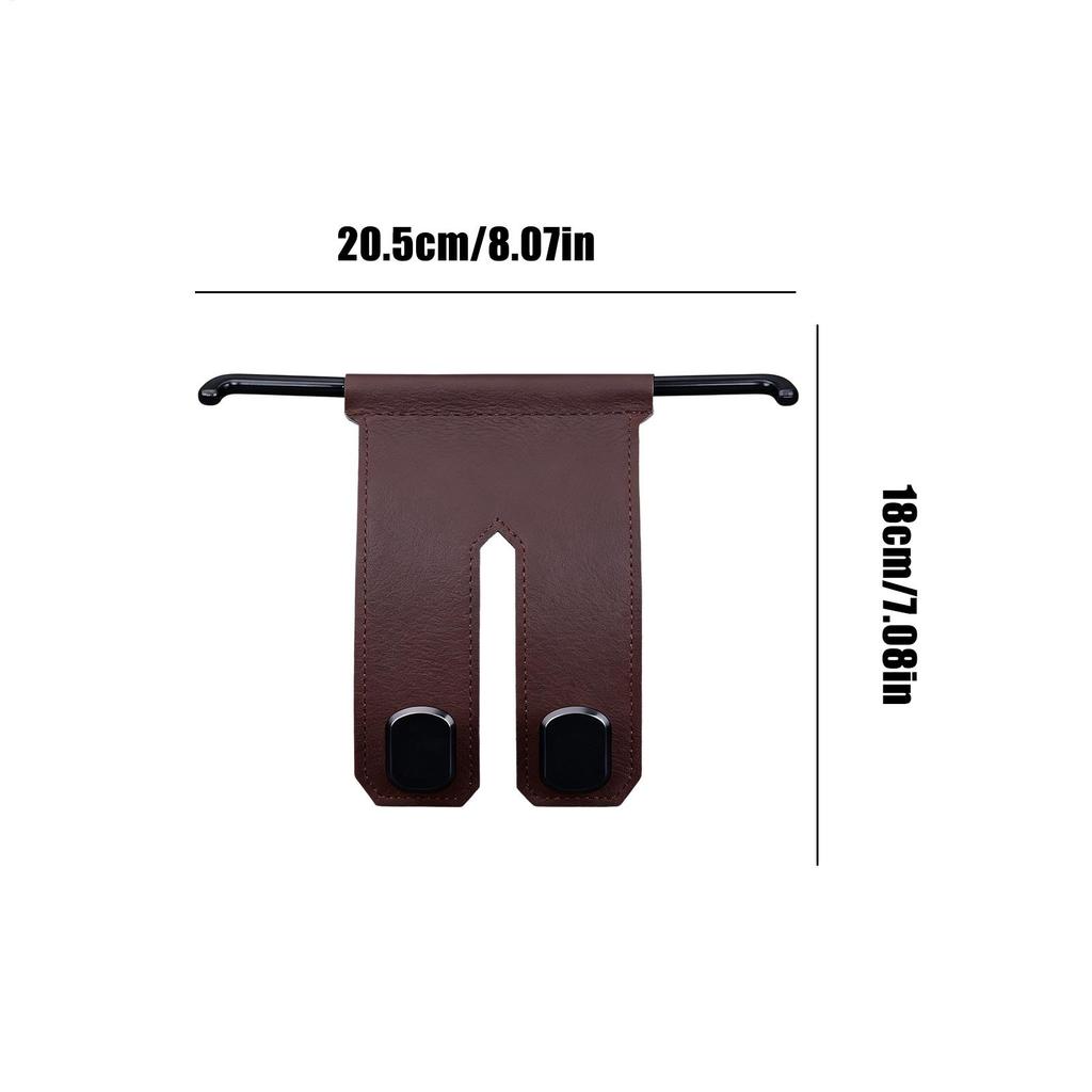 Car Seat Headrest Hooks Metal Double-Head Phone Holder Car Seat Storage Hooks Purse Hanger for Automotive Interior Truck Sedan