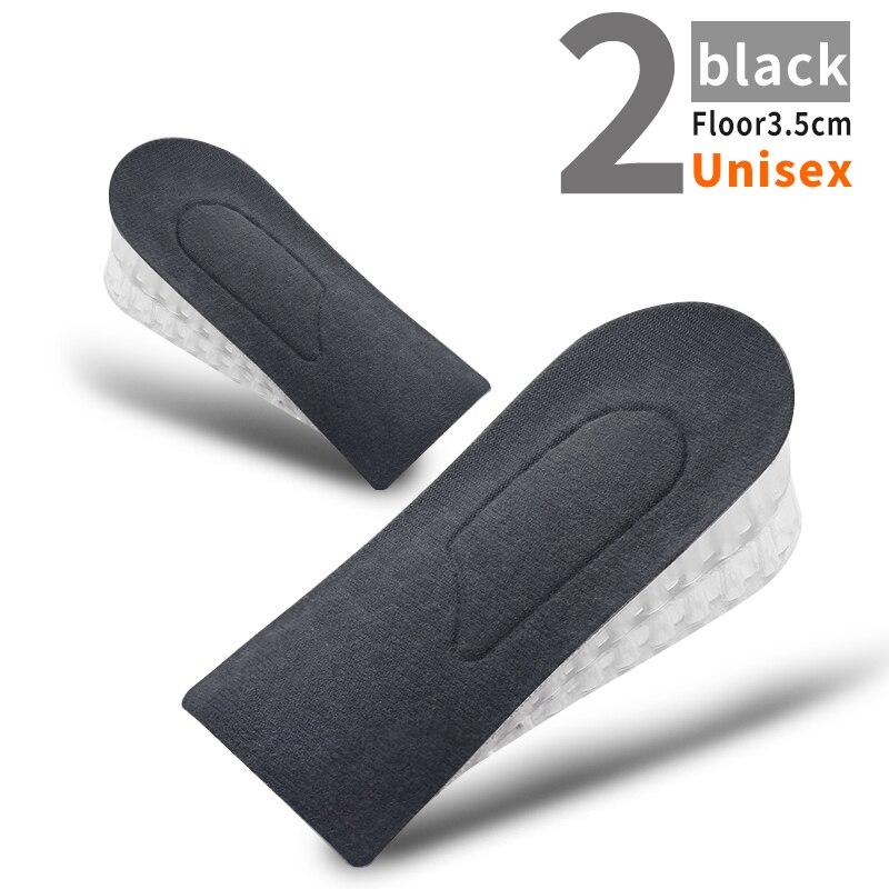 1 Pair Invisible Height Increase Insoles for Women Men Half Insole 3-Layer Air Up Lifts Elevator Shoes Pad Heel Lifting Inserts