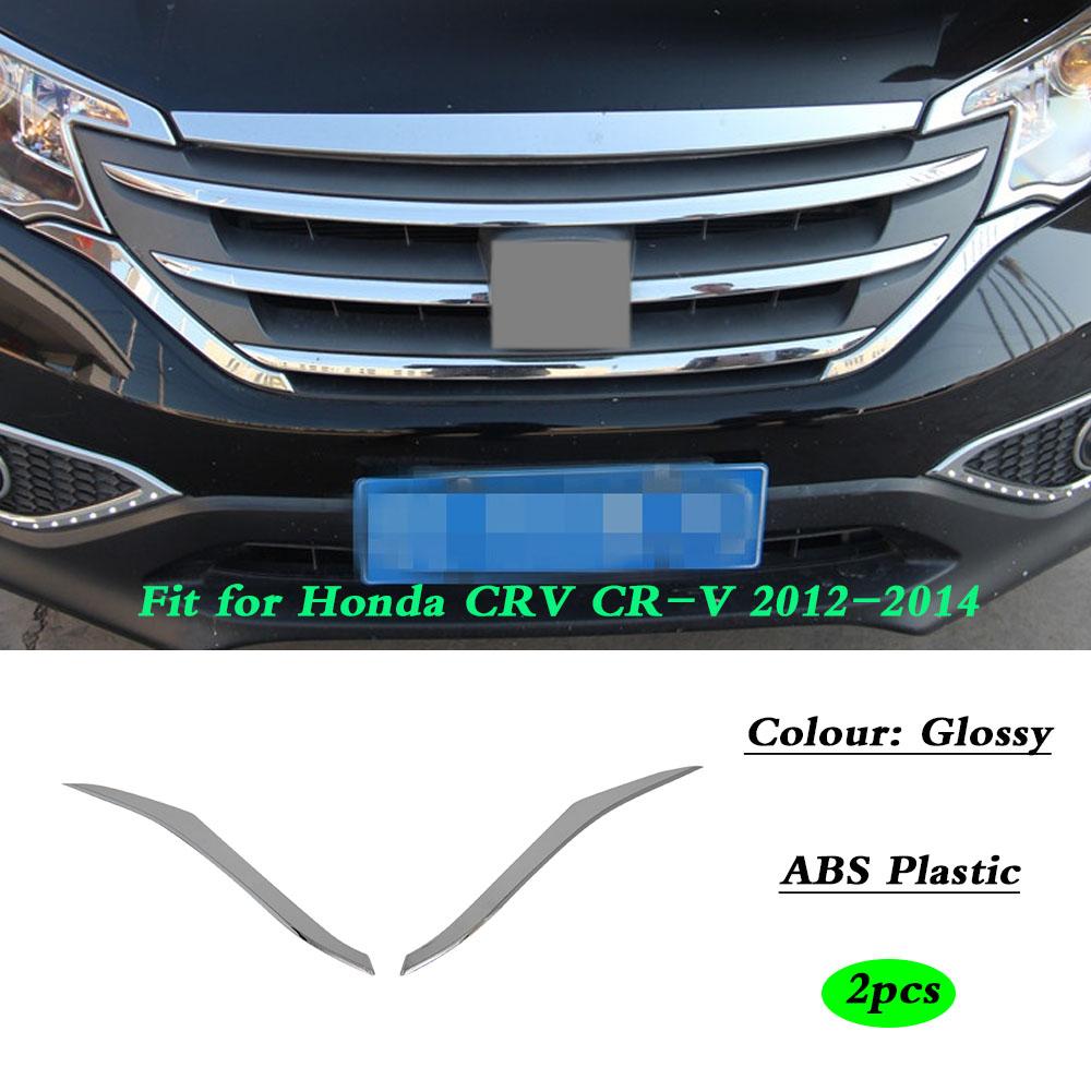 For Honda CRV CR-V 2012 2013 2014 2015 2016 Car ABS/Steel Cover Bumper Engine Trim Racing Front Grid Grill Grille Molding Edge