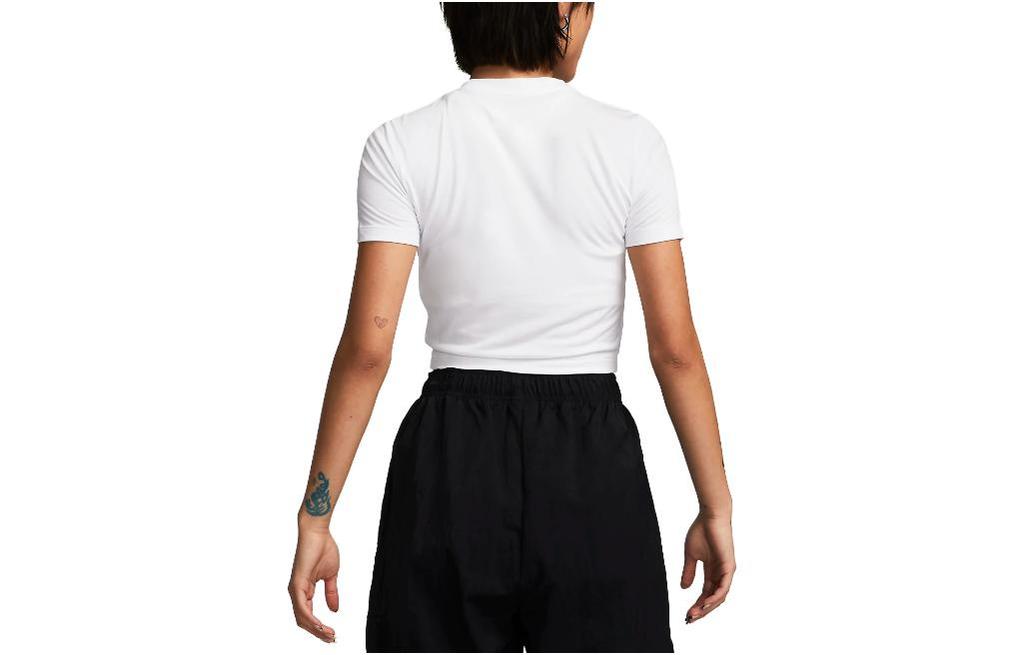 Nike Sportswear Essential Women's Slim-Fit Crop T-Shirt White FB2874-100