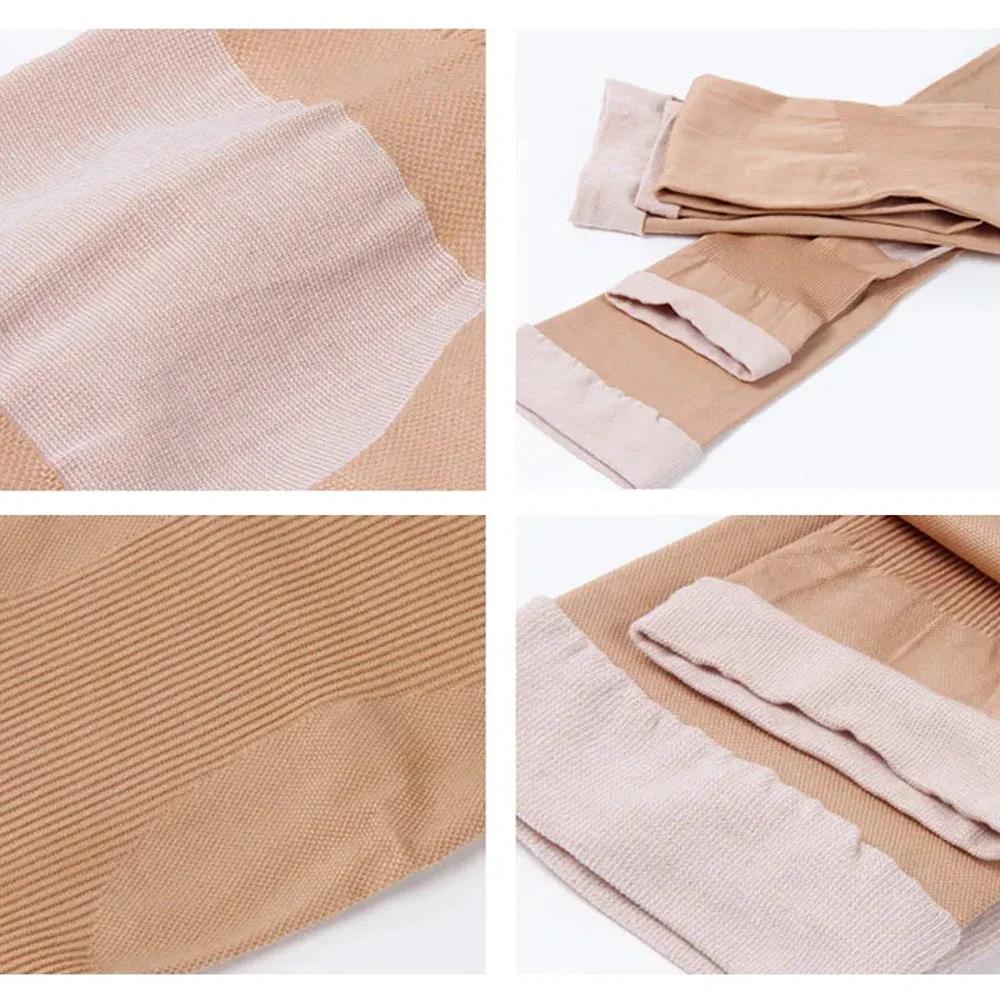 1 Pair Knee Support Leg Brace 420D Compression Burn Fat Overnight Slimming Stockings Lady Beauty Leg Free Size