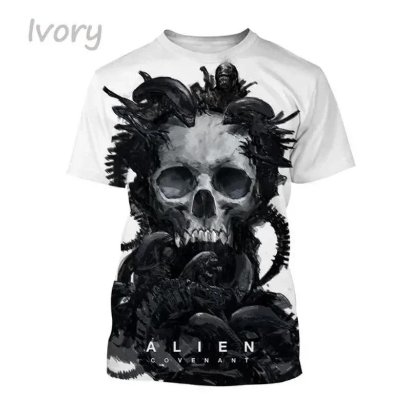 Μόδα Ανδρικά Ρούχα Νέο Εξωγήινο Πλάσμα 3D Εκτύπωση T-shirt Εξατομικευμένο Casual Oversized T-Shirt Harajuku Street Unisex Μπλούζες