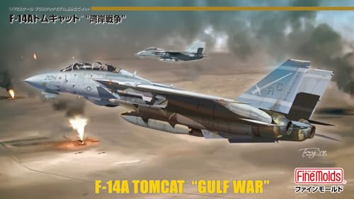 Fine Molds 1/72 Scale Aircraft Series U.S. Navy F-14A Tomcat Gulf War Plastic Model Kit FP53