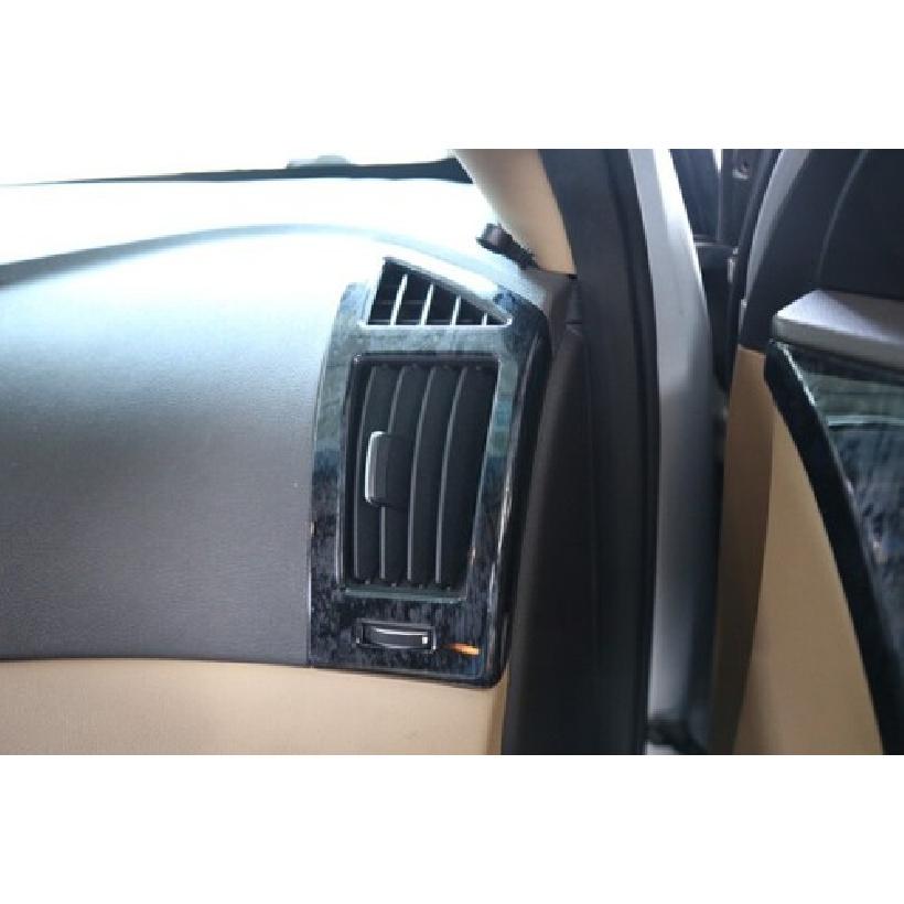 For Hyundai Sonata 2011-2014 Wood Grain Black L&R AC Air Outlet Vent Cover Trim