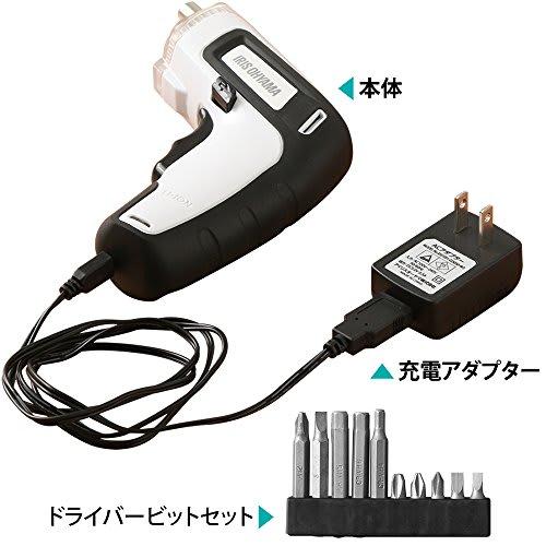 Iris Ohyama Electric Screwdriver Rechargeable Lightweight RD110-R Red