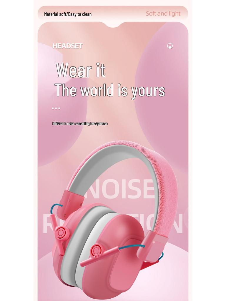 Children's CE-Certified Noise Cancelling Ear Muffs: Headphones for Sleep, Entertainment, Drumming, and Soundproofing.