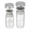 16/24 Oz Salad Glass Jars Wide Mouth Salad Container Portable Mason Jar  Home Office