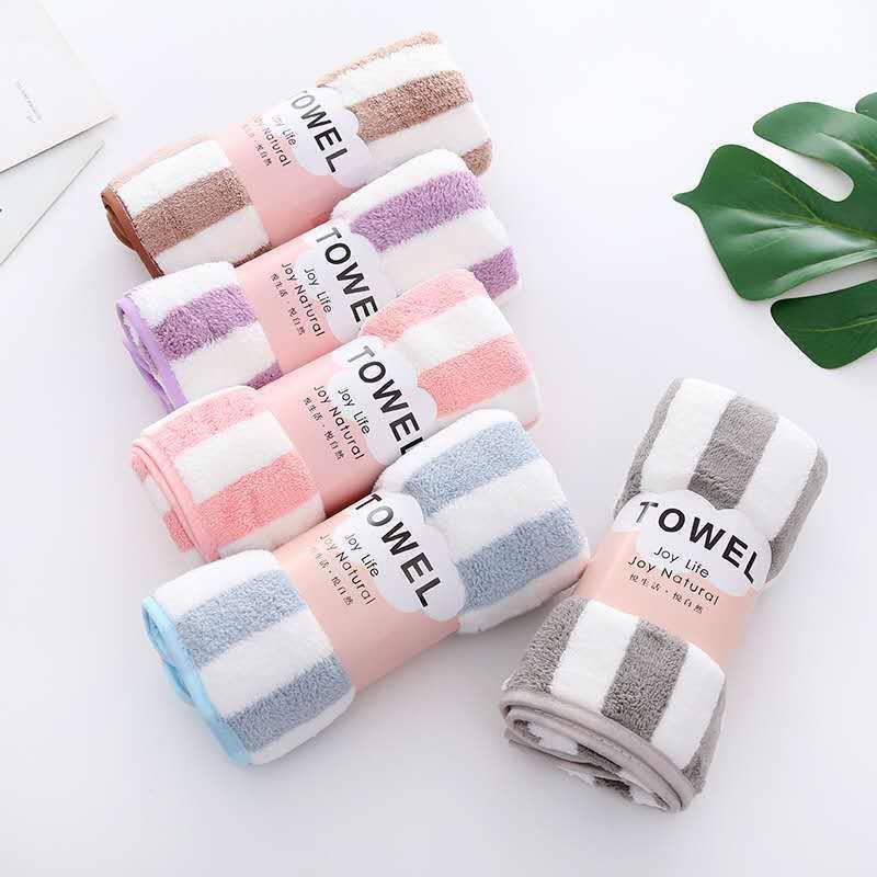 [5 packs of single 30 * 60cm] High-density coral fleece towels are soft and absorb water without shedding hair