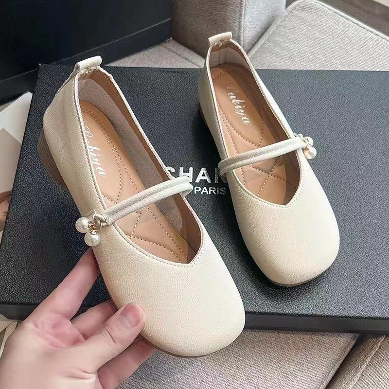 Fashion Temperament single shoe women's spring new gentle versatile style low heeled shoes simple comfortable women's shoes