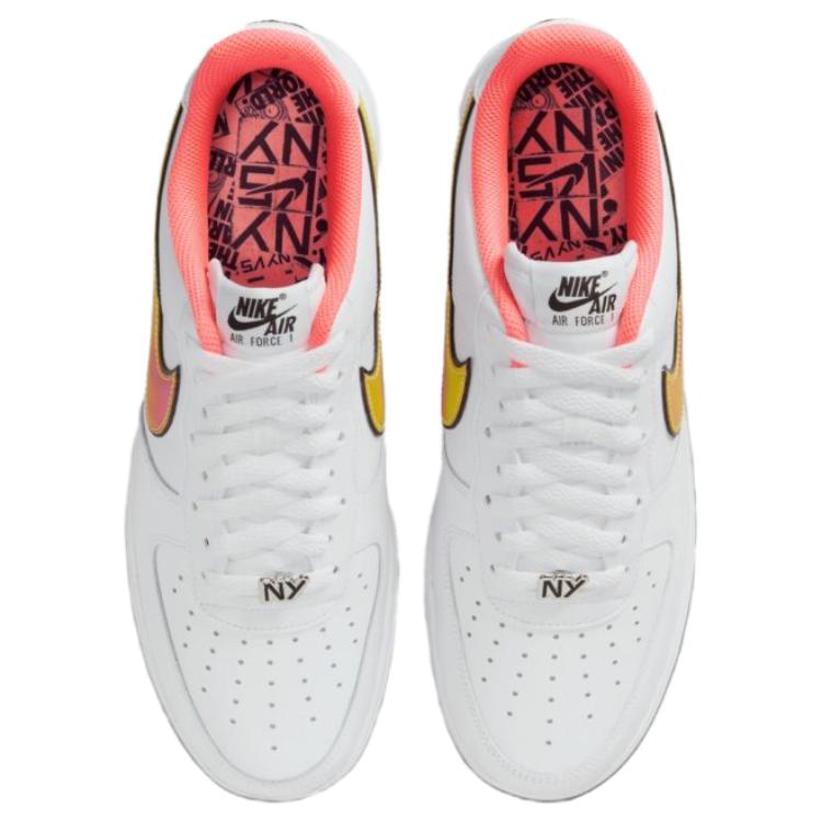 Nike Air Force 1 Low Ny Vs. Ny White Crimson Pulse Sneakers IH4962-100