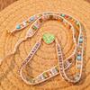 Handmade natural malachite fluorite necklace and bracelet, perfect for everyday wear, parties, banquets, vacation photography, etc., the best gift.