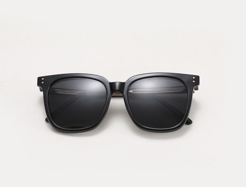 8190 Lunettes de soleil magnétiques polarisées à clipser, Monture de lunettes de prescription pour hommes et femmes - Lunettes de soleil de conduite carrées tendance.