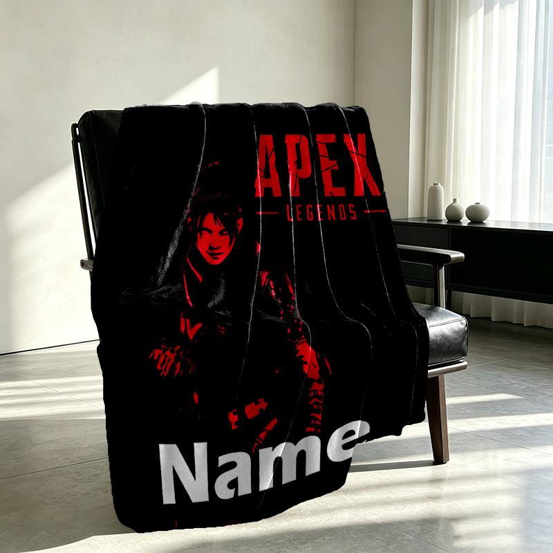 Custom Name Personalized Apex Legends Print Blanket, Home Decor, Bedroom, Sofa, Camping, Couch, Gifts for Birthday Christmas
