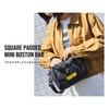 KiU Square Padded Mini Boston Mini Bag with Shoulder Strap and Bag, Waterproof, Water-Repellent, Quilted, Pocket, Simple, Stylish, Cute, Casual,