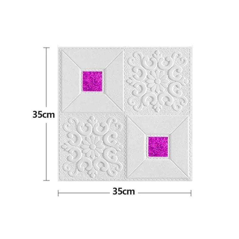 20Pcs Wall Sticker 3D Wallpaper Self-Adhesive Peel and Stick Foam Wall Panel for Bedroom Living Room Kids Room Home Decoration