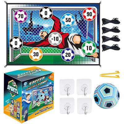 Soccer Game Mat Kids Indoor Outdoor Backyard Throwing Soccer Goal Game, Multiplayer Competitive Soccer Training Christmas Gift
