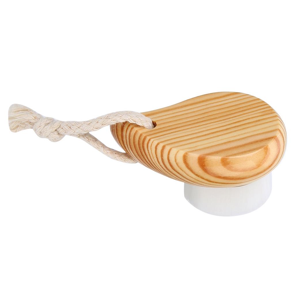 Holzgriff Superweiche Faser Gesichtsreinigungsbürste Gesichtspflege Massagebürste