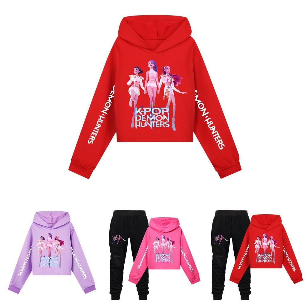 Kpop Dämonenjäger Kinder Sportbekleidungsset Aus Baumwolle Für Aktives Spielen