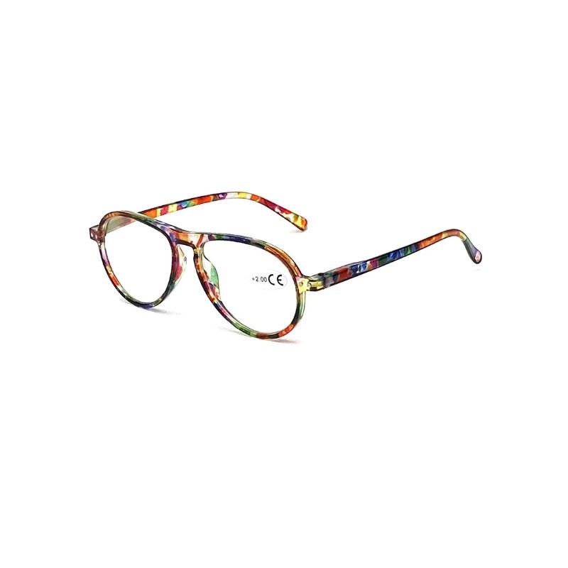 Fashion Colorful Anti-blue Light Reading Glasses Hd Women's Spring Legs Middle-aged And Elderly Reading Reading Glasses 612