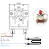 Thermostat Bulb Thermometer Fixed High Temperature Safety Limiter Control Switch Manual Reset Extended Capillary 1m For Oven