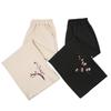 Mom's Summer Ice Silk Wide-Leg Pants - Loose, Casual, Nine-Point for Middle-Aged & Elderly Women