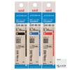 Mitsubishi Pencil Uni Jetstream Refills 0.38 SXR-80-38 (Black, Blue, Red, 1 Each, 3 Refills Total) for Multi-color/multi-function Pens