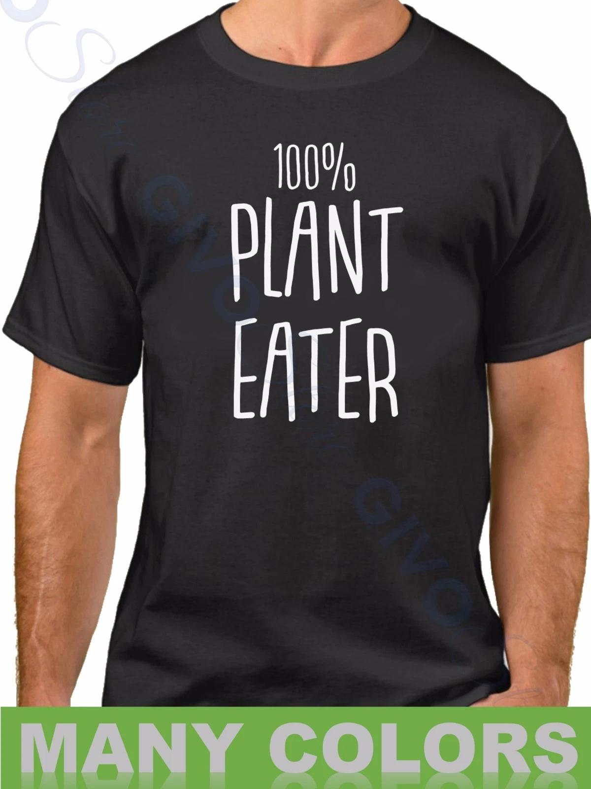 100% Plant Eater Shirt Vegan Tee Men Unisex Vegetarian Gift Funny Eco Friendly 4XL