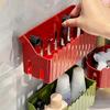 Porta Lavello Multifunzione Rimovibile con Ventosa Scaffale Organizer da Parete Organizer da Bancone per Bagno Scaffale Drenante