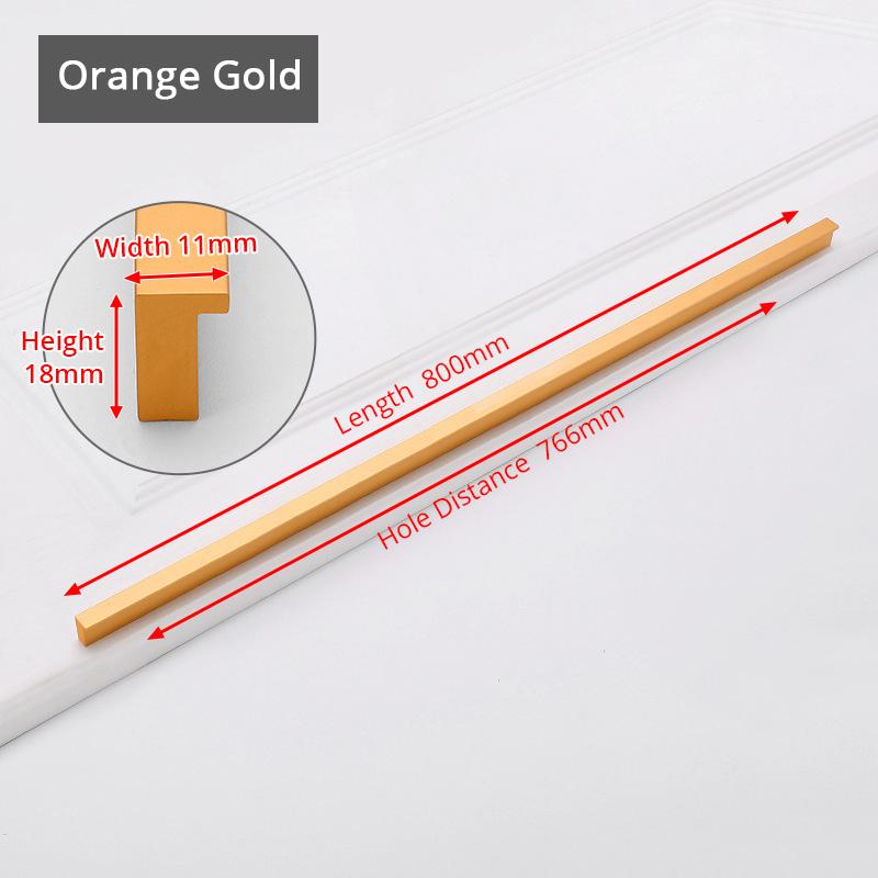 KAK American Style Black Cabinet Handles Gold T Bar Aluminum Alloy Kitchen Cupboard Pulls Drawer Knobs Furniture Handle Hardware