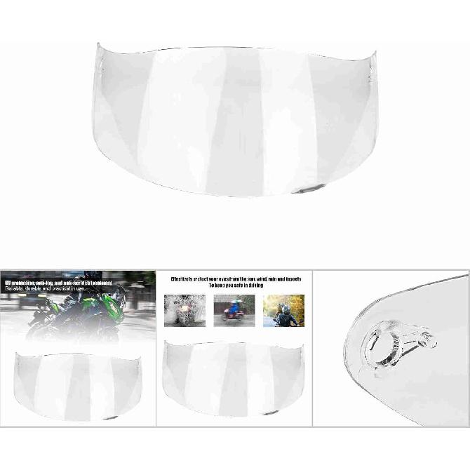 Motorcycle Helmet Face Shield Replacements, Motorcycle Helmet Visor Compatible with AGV K1 K1S K3 SV K5 K5S UV Protection (Clear)
