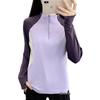 Women's Quick-Drying Fingerless Long-Sleeve Running & Hiking T-Shirt: Breathable & Elastic