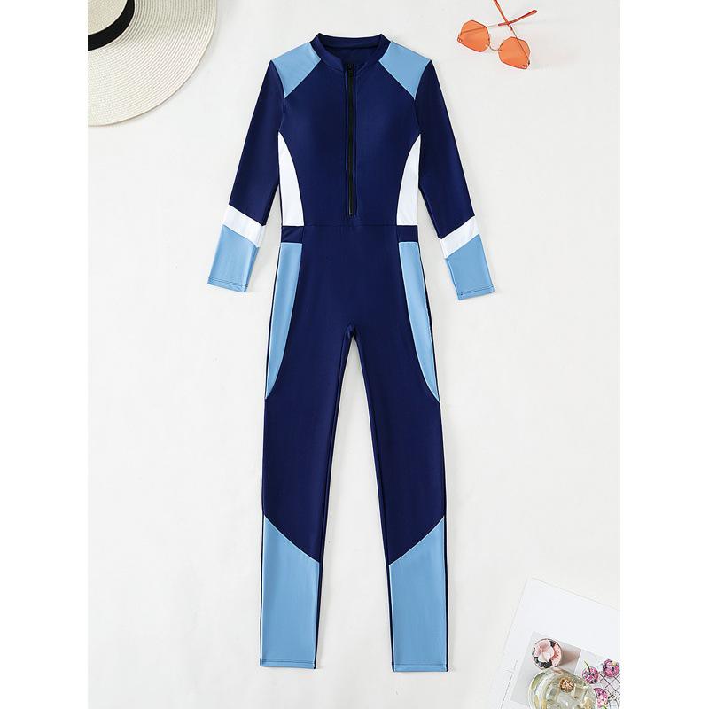 Costum de baie de corp întreg cu mâneci lungi pentru femei plus size - Costum de scufundări respirabil pentru meduze