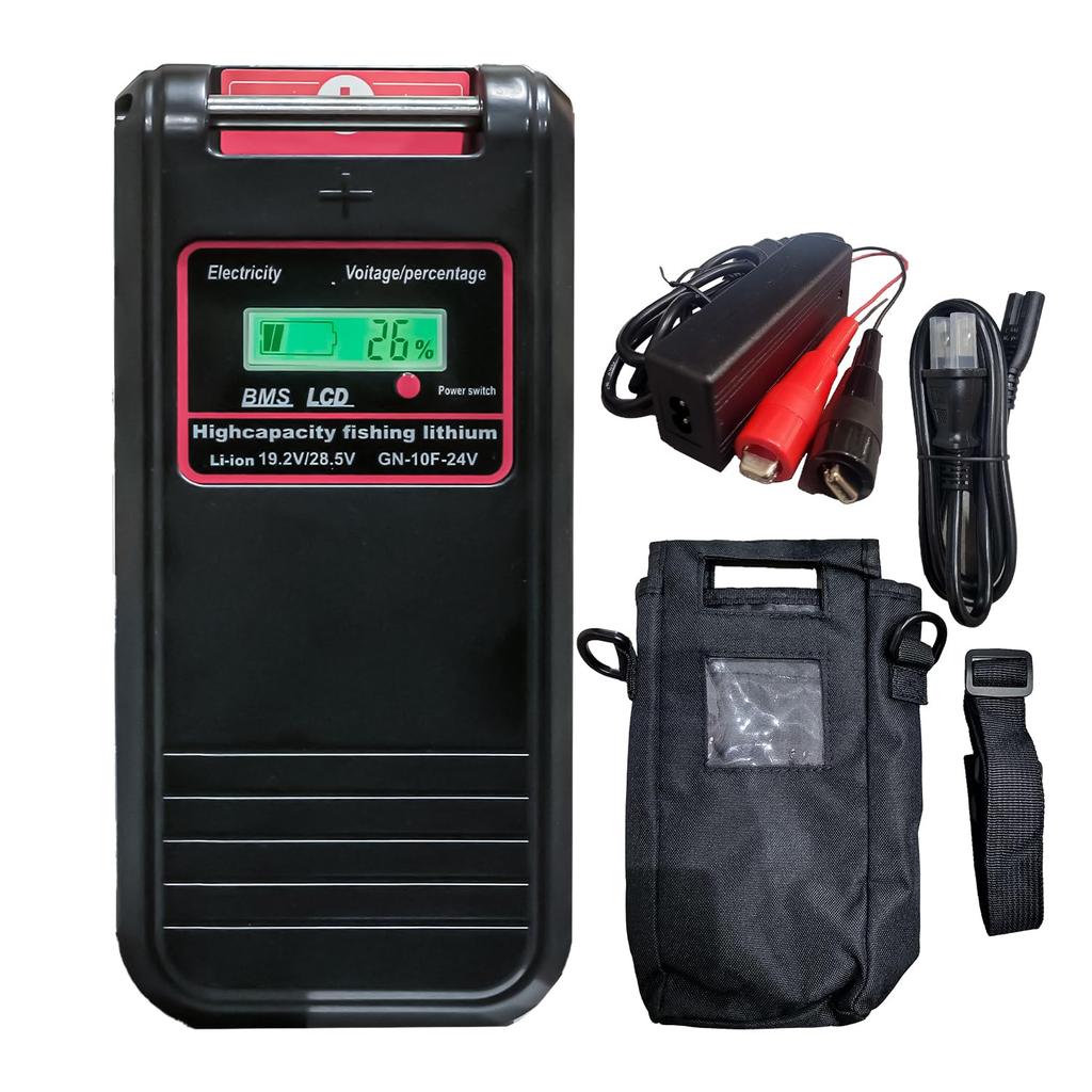 NSS 24V Moulinet Électrique Chargeur Rapide et Ensemble de Couvercles pour Cellules Panasonic 10Ah GN-10F 25.2V