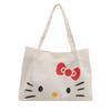 Canvas-Tragetasche für Damen Große Kapazität Umhängetasche Tragbar für Pendler Cartoon-Print Canvas-Handtasche