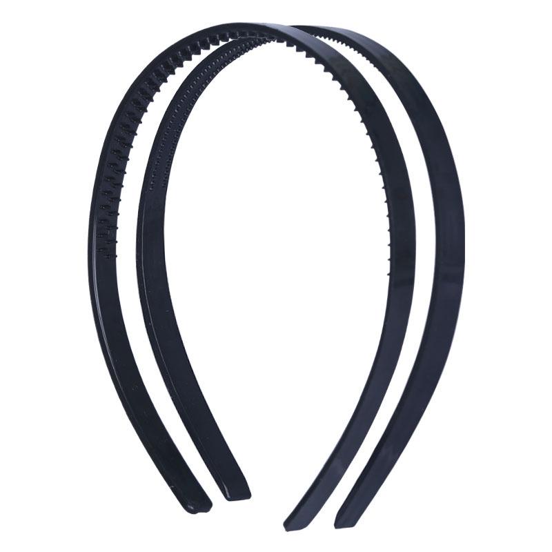 Handmade Black Fishtail Braid Wig Headband with Staircase Teeth