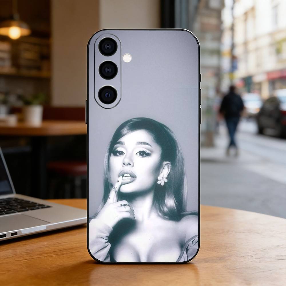 Ariana Grande Phone Case For Samsung Galaxy A73,A72,A71,A70,A53,A52,A51,Soft Silicone Black Cover